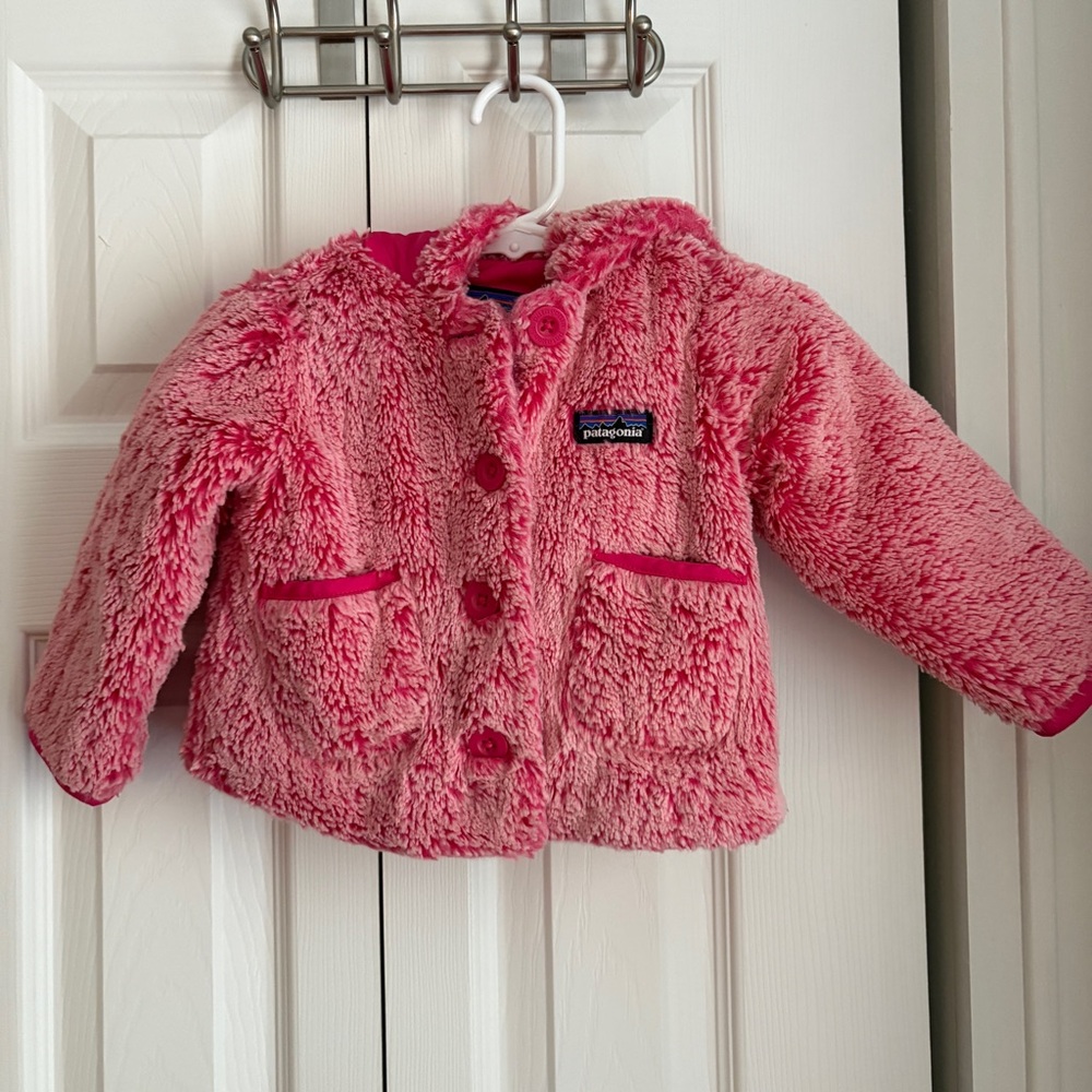 Patagonia Girls Pink Fleece Jacket